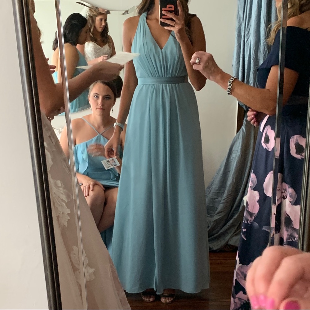 David’s Bridal Vera Wang Bridesmaids Dress in Mist